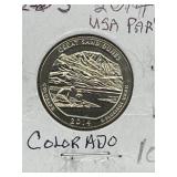 2014s U S A 25 Cents - Colorado Parks