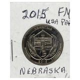 2015s U S A 25 Cents - Nebraska Parks