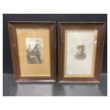 Framed Vintage Military Photos, 11x8 '