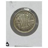 1943 Australia 3 Pence