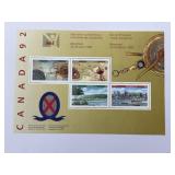 Canada, Sc #1407a, Canada 92, Souvenir Sheet, Mnh