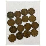 Cdn 1 Cent Coins:george V I -16 Coins- See List