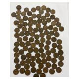 109 Cdn 1 Cent Coins-incl George V I-various