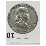 1952 Usa Silver Half Dollar
