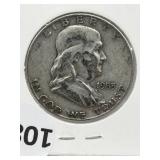 1953-d Usa Silver Half Dollar