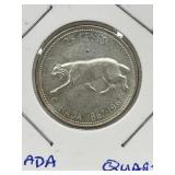 1967 Cdn Silver 25 Cent