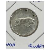 1967 Cdn Silver 25 Cent