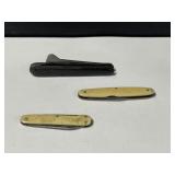 3 Vintage Knives - W.Saynor Sheffield Budding