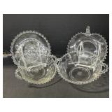 5 Candlewick Glass Dishes