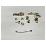 3 Tie Clips and 6 Various Tie Pins & 1 Collar Bar