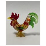 Miniature Glass Rooster