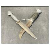 2 Hunting Knives - Korium Solingen Claw Foot