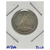 1965 Cdn Silver 10 Cent