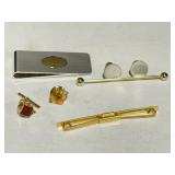 Money Clip (monogrammed), 2 Tie Tacks, A Collar