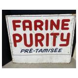 Metal Sign ' Farine Purity  Pre-Tamisee ï¿½