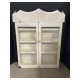 Wall Mount Cabinet with Glass Doors, 21x4.5x29 '