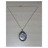 Antique Sterling Silver Oval 'photo' Locket.