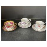 3 Royal Albert Teacups & Saucers