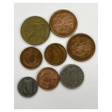 8 Ireland Coins - Dated 1990-1998 As Noted