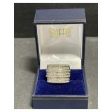Diamond Dinner Ring, 925 Silver