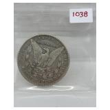 1890 ' S' U S A Silver Dollar