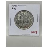 1946 Cdn Silver 50 Cents - Au