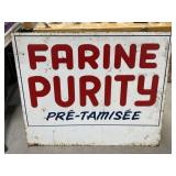 Metal Sign ï¿½ Farine Purity Pre-Tamisee ï¿½