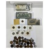 Older Cdn Notes And Coins With 1926 5 Cent