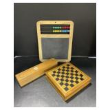 Wooden Pencil Case, Abacus/Chalkboard, Small