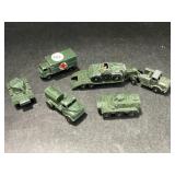 6 Vintage Lesney Military Vehicles