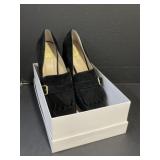 Designer Black Suede Shoes - Vince Camuto Size 10