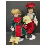 2 Musical Dolls Limited Edition Wind Up Key