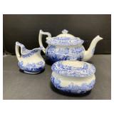 Spode England Italian Teapot, Cream and Covered
