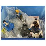 * Adult Content * Bin with 4 Built Resin Figures