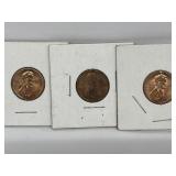 1974,86,87d U S A 1 Cent Coins W/ Masonic