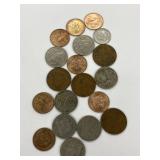 19 Trinidad & Tobago Coins-dated 1972-1984 As