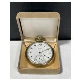 Open Face Stem Wind Pocket Watch