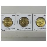 3x Cdn Loonies-1992 125 Anniv, 2006 Loon Settling