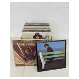 Box of Assorted Record Albums - Neil Young, Toto,