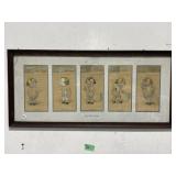 Vintage Framed Print ï¿½ The Five Senses ï¿½