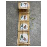 Vintage Toboggan - Handpainted Snowmen and Teddy