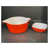 Pyrex Cinderella Handle 1.5 Q Red Baking Dish &