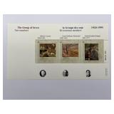 Canada, Sc # 1561, Group Of Seven, Souvenir Sheet