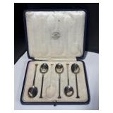 Sterling Silver Coffee Bean Spoon Set