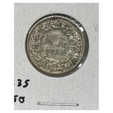 1951 Switz 1/2 Franc