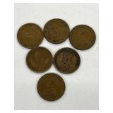 6 X Geo V 1 Cents