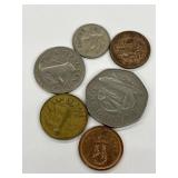 6 Barbados Coins - Dated 1973-1989 As Noted