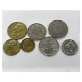 7 France Coins - Dated 1903-1985 As Noted