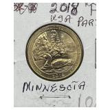 2018p U S A 25 Cents - Minnesota Parks