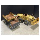 Tonka Dump Truck & Loader - Rusty